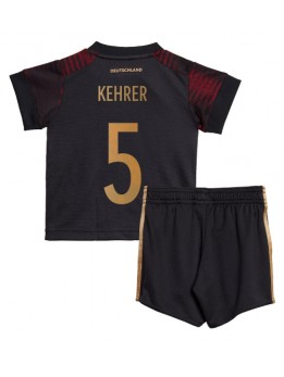 Billige Tyskland Thilo Kehrer #5 Bortedraktsett Barn VM 2022 Kortermet (+ Korte bukser)